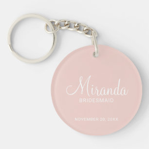 Modern Script Personalisiert Bridesmaid Schlüsselanhänger