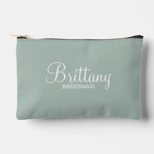 Modern Script Personalisiert Bridesmaid Zubehörtasche