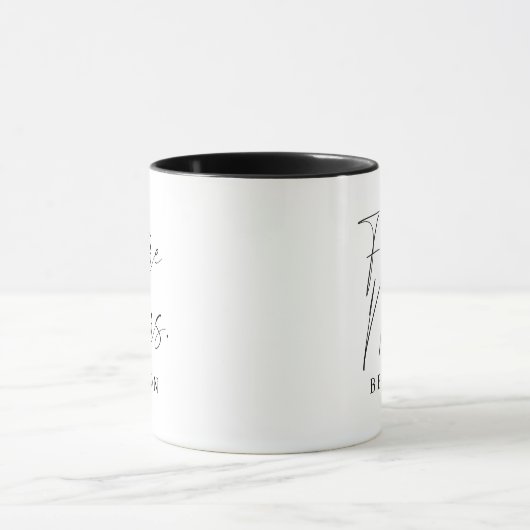 Modern Script Personalisiert Future Mrs. Tasse (Zentrum)
