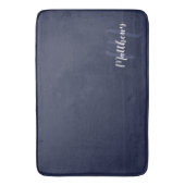 Modern Script Personalisiert Monogram und Familien Badematte (Vorderseite Vertikal)