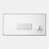 Modern Script Personalisiert Monogram und Name Schreibtischunterlage (Tastatur & Maus)