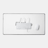 Modern Script Personalisiert Monogram und Name Schreibtischunterlage (Tastatur & Maus)