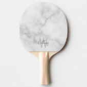Modern Script Personalisiert Monogram und Name Tischtennis Schläger (Vorderseite)