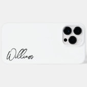 Modern Script Personalisiert Name Case-Mate iPhone Hülle (Rückseite (Horizontal))