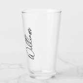 Modern Script Personalisiert Name Glas (Links)