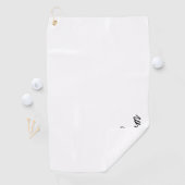 Modern Script Personalisiert Name Golfhandtuch (Insitu)