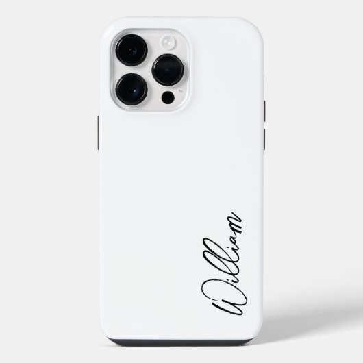 Modern Script Personalisiert Name iPhone Hülle (Rückseite)