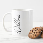 Modern Script Personalisiert Name Kaffeetasse