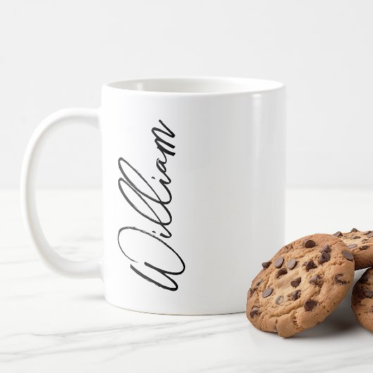 Modern Script Personalisiert Name Kaffeetasse