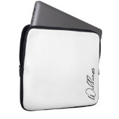 Modern Script Personalisiert Name Laptopschutzhülle (Vorne Rechts)