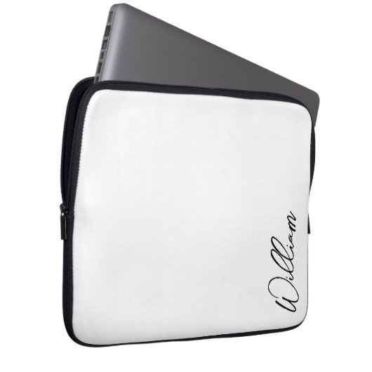 Modern Script Personalisiert Name Laptopschutzhülle (Vorne Rechts)