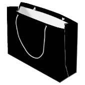Modern Script Personalisiert Name Large Gift Bag Große Geschenktüte (Rückseite Schrägansicht)