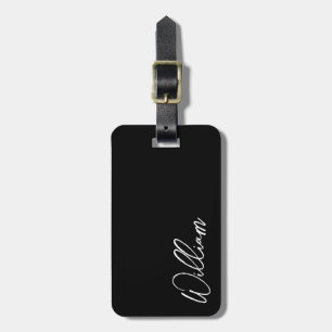 Modern Script Personalisiert Name Luggage Tag Gepäckanhänger