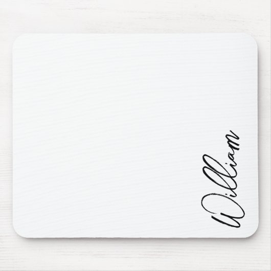 Modern Script Personalisiert Name Mousepad (Vorne)