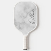 Modern Script Personalisiert Name Pickleball Schläger (Rückseite)