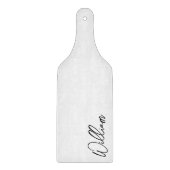 Modern Script Personalisiert Name Schneidebrett (Vorderseite)