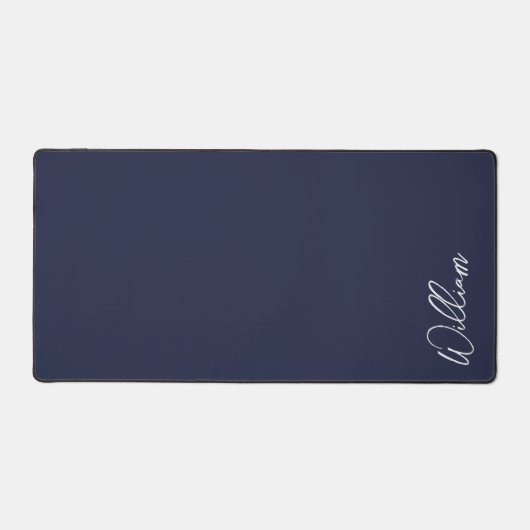 Modern Script Personalisiert Name Schreibtischunterlage (Vorderseite)