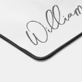 Modern Script Personalisiert Name Schreibtischunterlage (Ecke)
