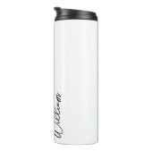 Modern Script Personalisiert Name Thermosbecher (Nach rechts gedreht)