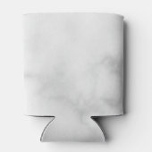 Modern Script Personalisiert Name White Marble Dosenkühler (Rückseite)