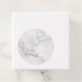 Modern Script Personalisiert Name White Marble Geschenkanhänger (Beispiel)