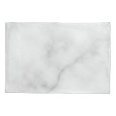 Modern Script Personalisiert Name White Marble Kissenbezug (Rückseite)