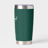 Modern Script Personalisiert Trauzeuge Name Thermobecher (Rückseite)