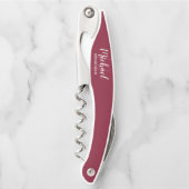 Modern Script Personalized Groomsman Kellnermesser (Vorderseite)