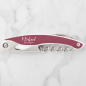 Modern Script Personalized Groomsman Kellnermesser (Vorderseite)