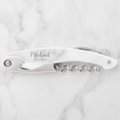 Modern Script Personalized Groomsman Kellnermesser (Vorderseite)