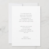 Modern Script Photo Arch Graduation Announcement Ankündigung (Rückseite)