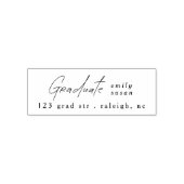 Modern Script Photo Graduate Permastempel (Design)
