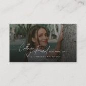 Modern Script Photo Graduation College Fund Begleitkarte (Vorderseite)
