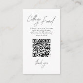 Modern Script Photo Graduation College Fund Begleitkarte (Rückseite)