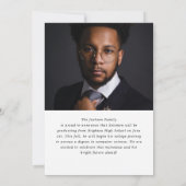 Modern Script Photo High School Graduation  Ankündigung (Rückseite)