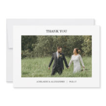 Modern Script Photo Wedding