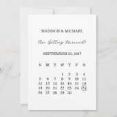 Modern Script Photo Wedding Save The Date Einladung (Rückseite)