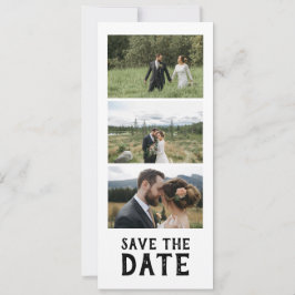 Modern Script Photo Wedding Save The Date Einladung