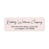 Modern Script Professional Business Return Address (Vorne)