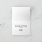 Modern Script Red Abschluss gratuliert Karte (Innenseite)