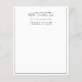 Modern Script Save the Date (Rückseite)