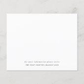 Modern Script Save the Date (Rückseite)