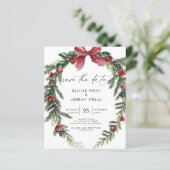 Modern Script Save the Date (Stehend Vorderseite)