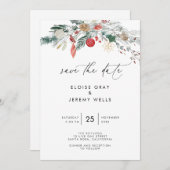 Modern Script Save the Date Einladung (Vorne/Hinten)