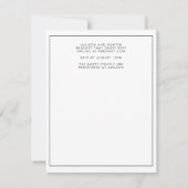 Modern Script Save the Date Einladung (Rückseite)