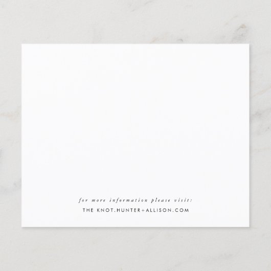 Modern Script Save the Date | Flyer Haushalt (Hinten)