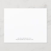 Modern Script Save the Date | Flyer Haushalt (Hinten)