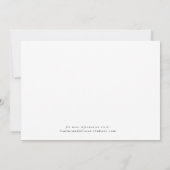 Modern Script Save the Date | Flyer Haushalt Einladung (Rückseite)