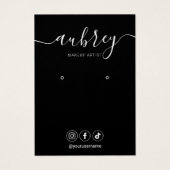 Modern Script Simple Earring Display (Vorderseite)