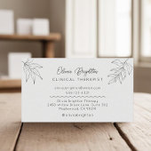 Modern Script Simple Therapist Visitenkarte
